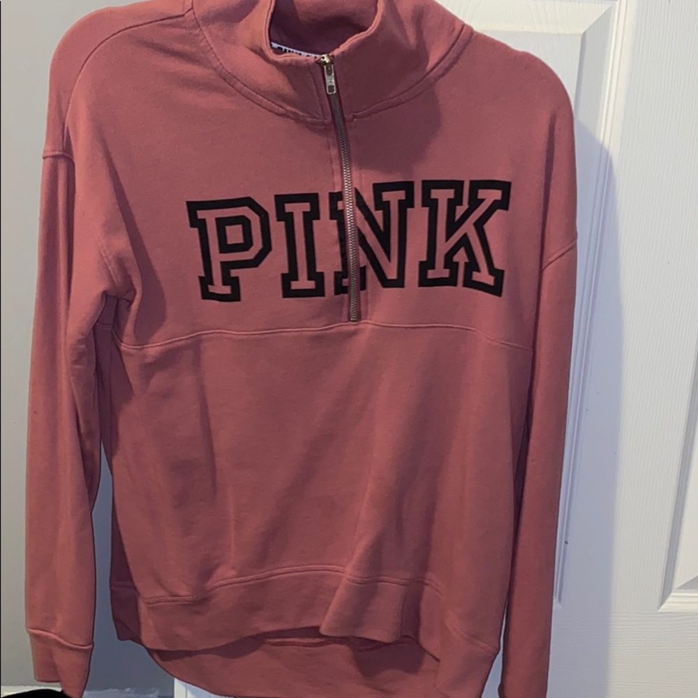Pink Quarter zip longsleeve